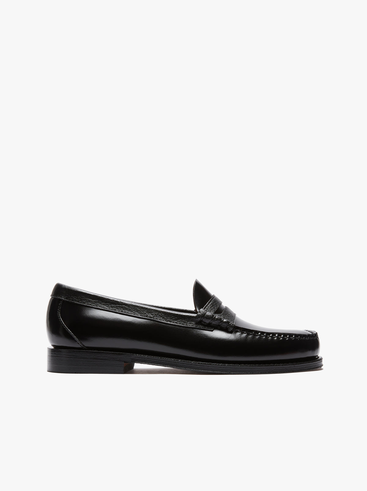 Weejuns Larson black leather loafers