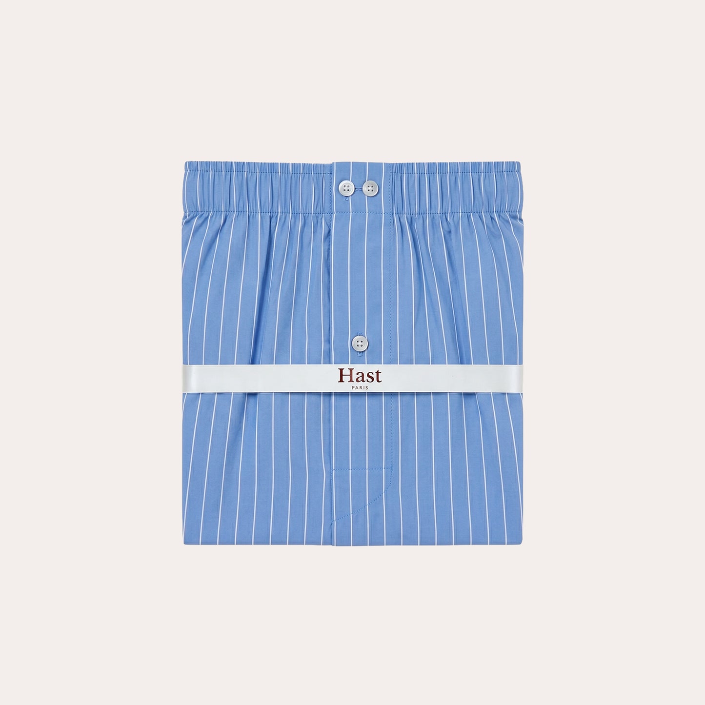 Blue striped cotton boxers