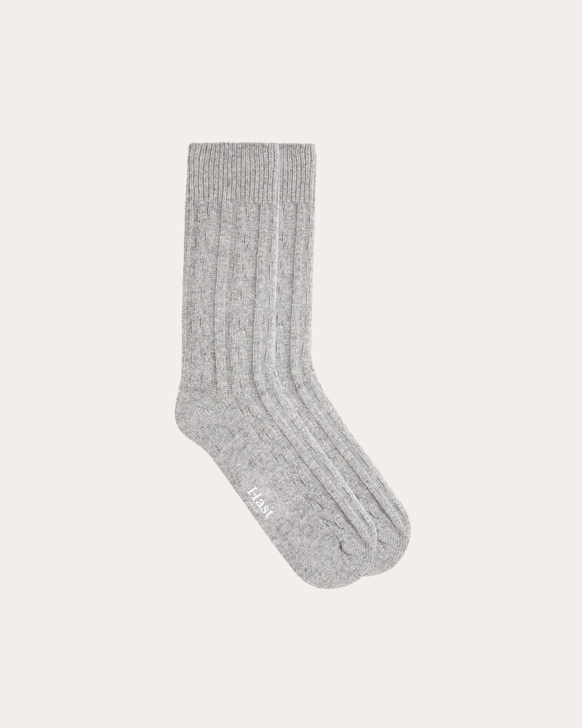 Graue Socken aus Wolle und Kaschmir