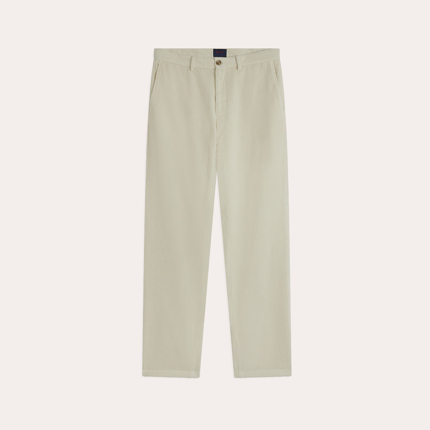 Chino en velours écru