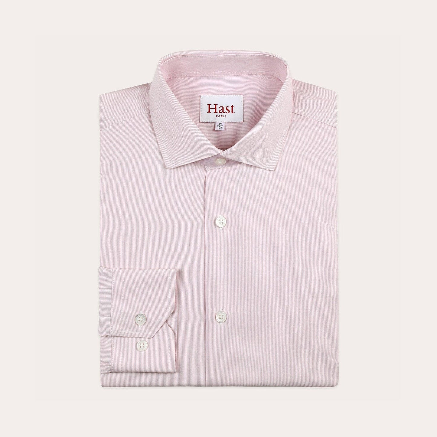 Chemise en popeline à micro-rayures bordeaux