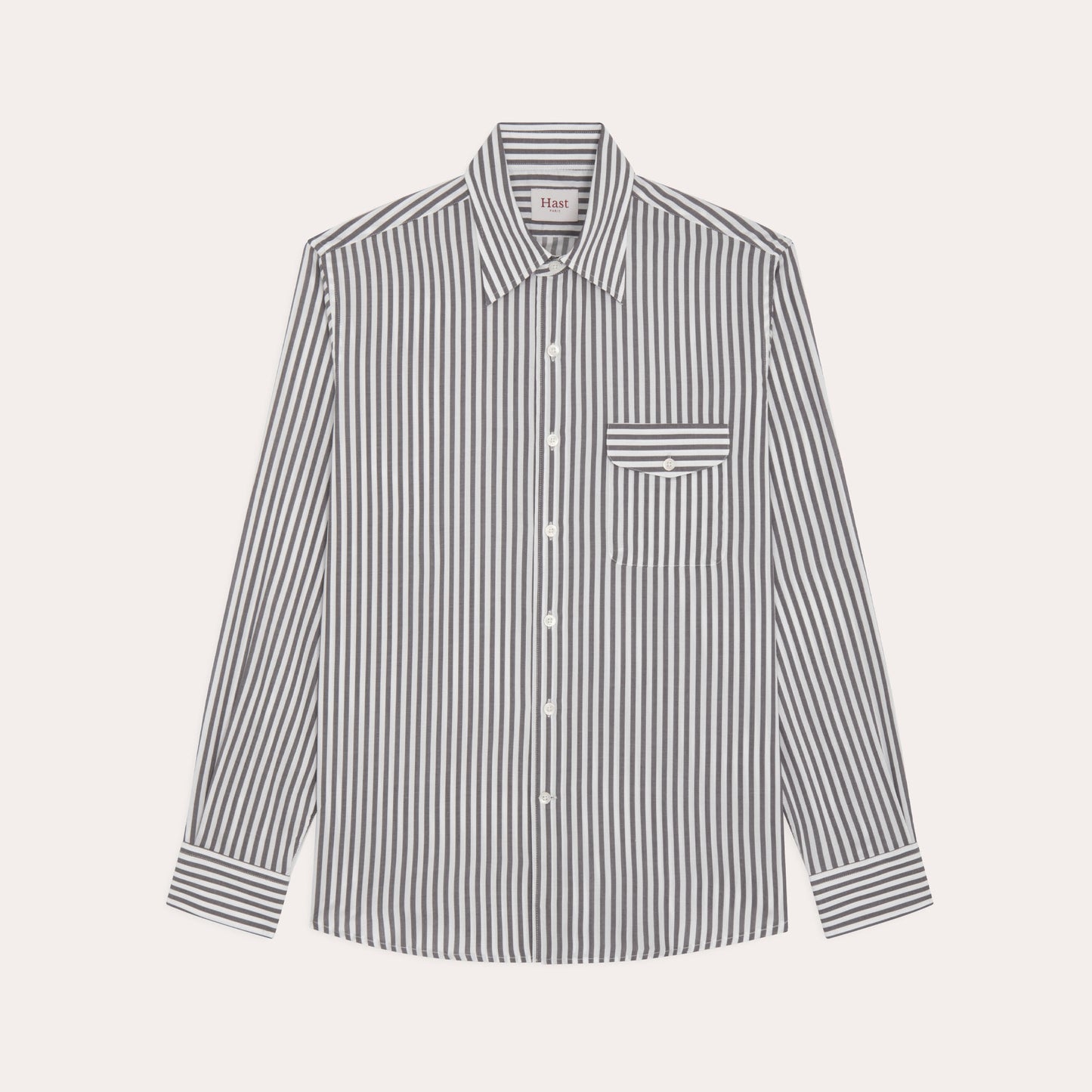 Chemise en tencel à rayures