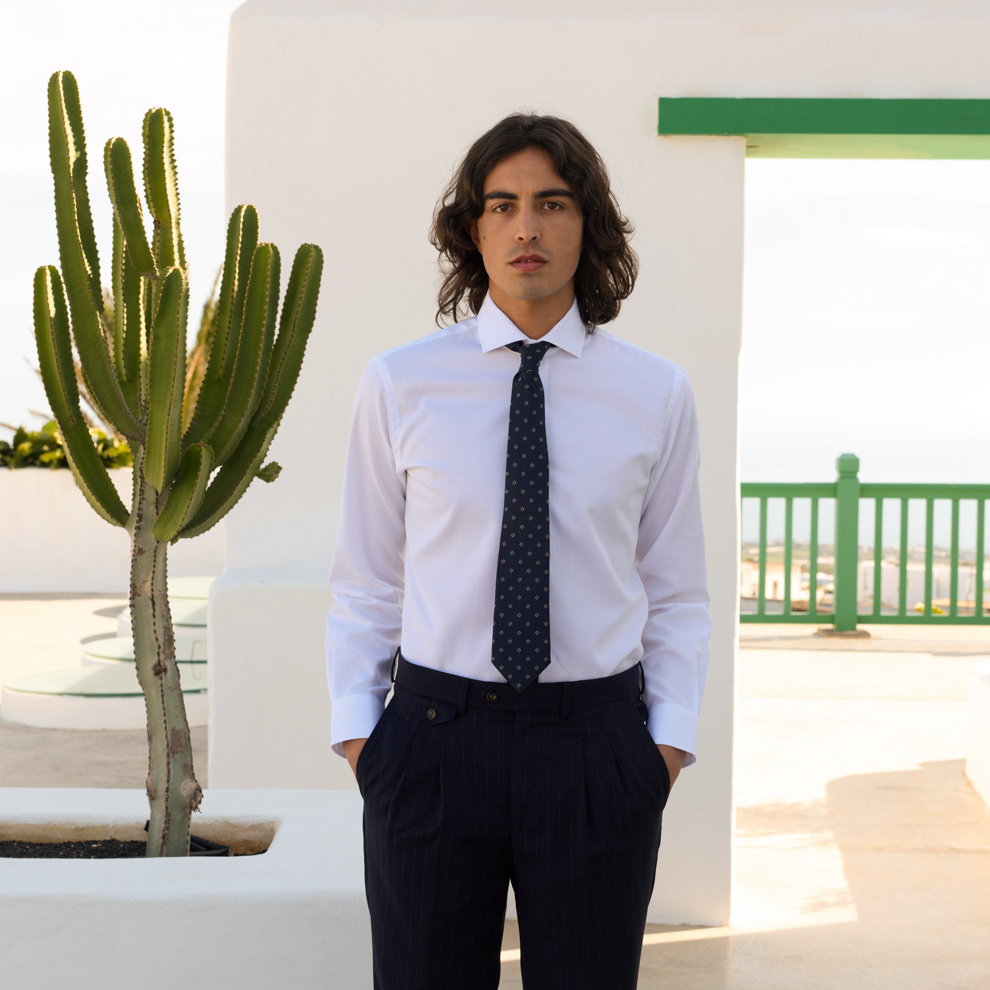 BUSSE Chemise de Concours NOVARA II, manches longues, blanc - Boutique