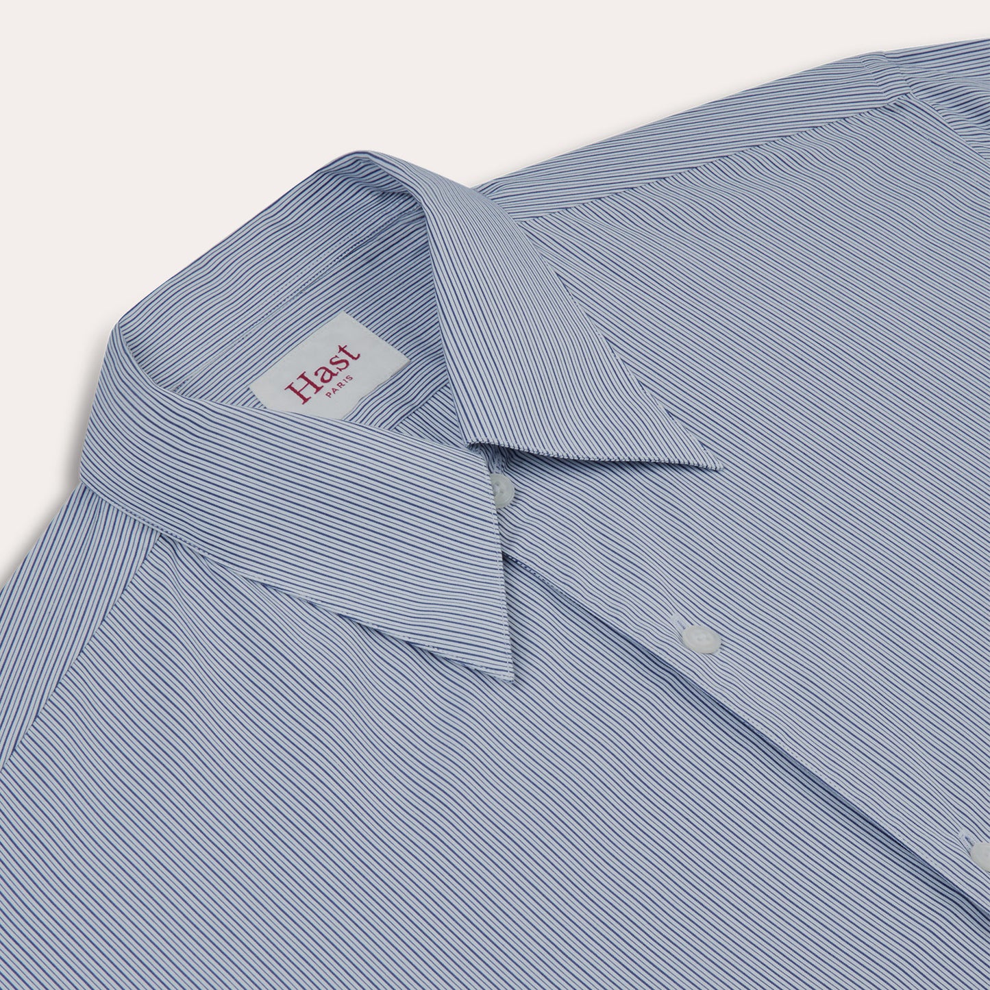 Chemise en coton rayure bleu