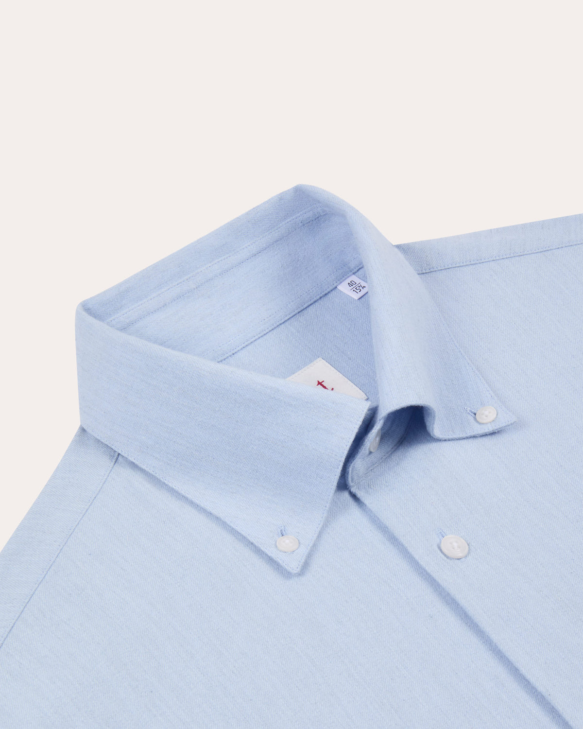 Blue cotton flannel shirt