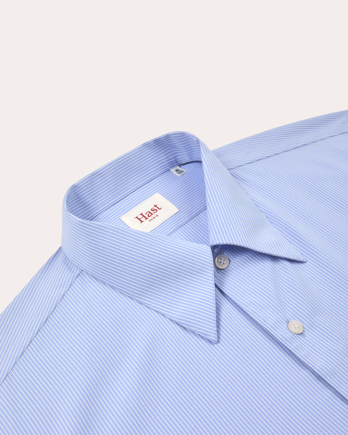 Blue striped cotton shirt