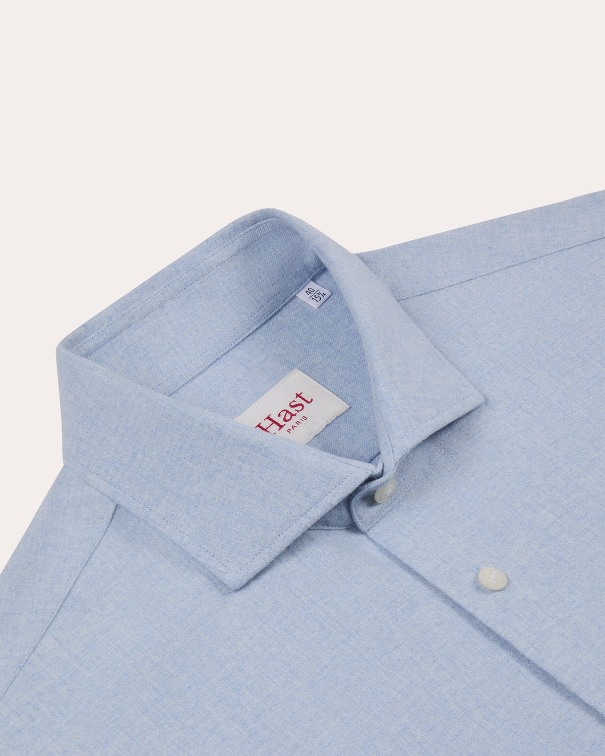 Blue cotton flannel shirt