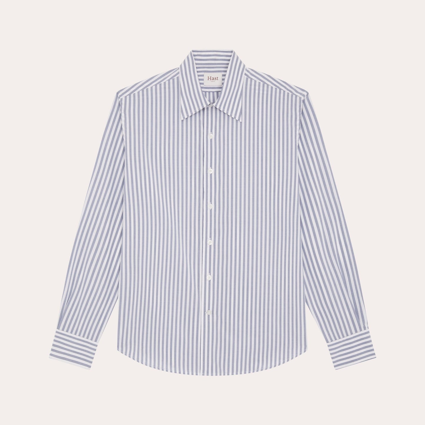 Chemise à rayures bleues et blanches