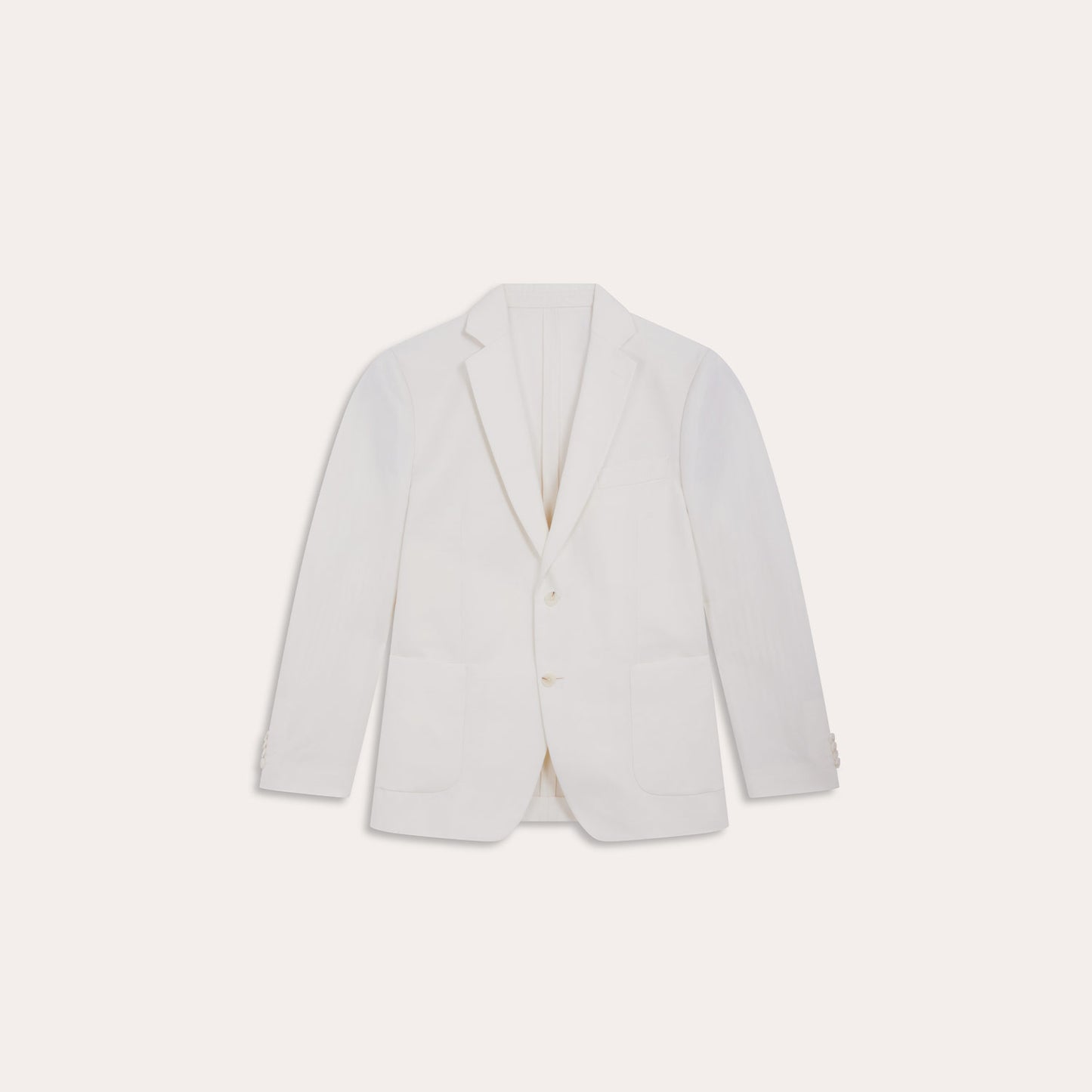 White linen and cotton jacket