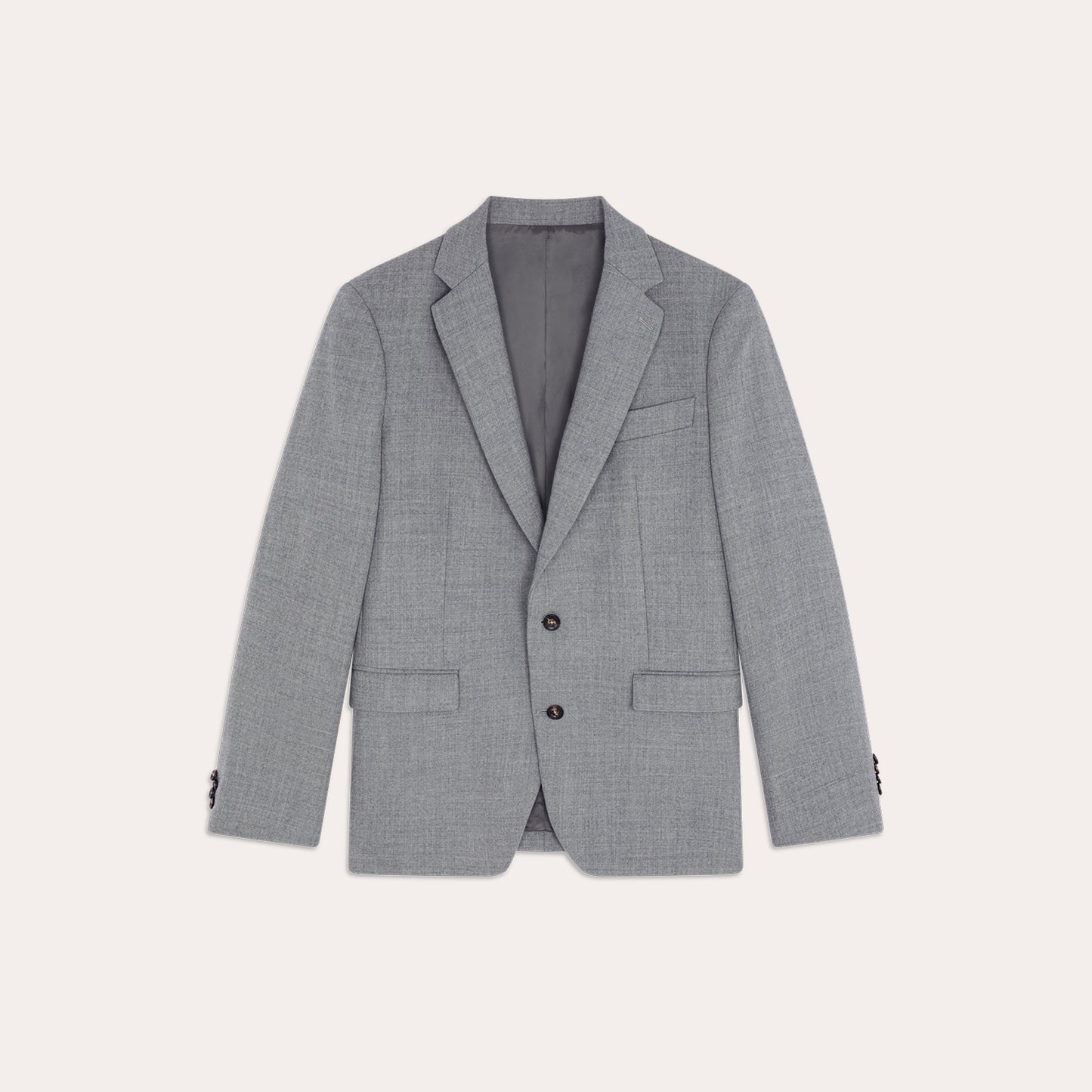 Veste en flanelle de laine grise