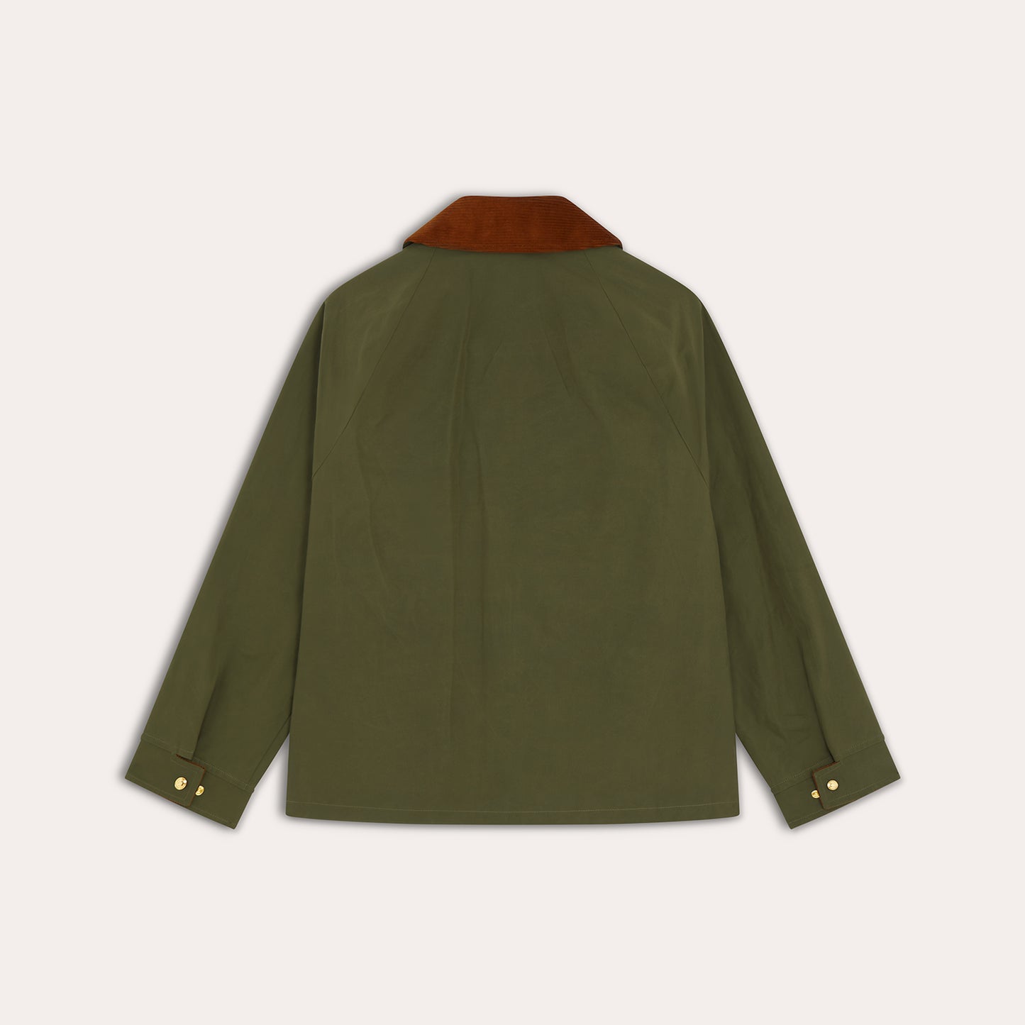 Blouson en coton ciré vert