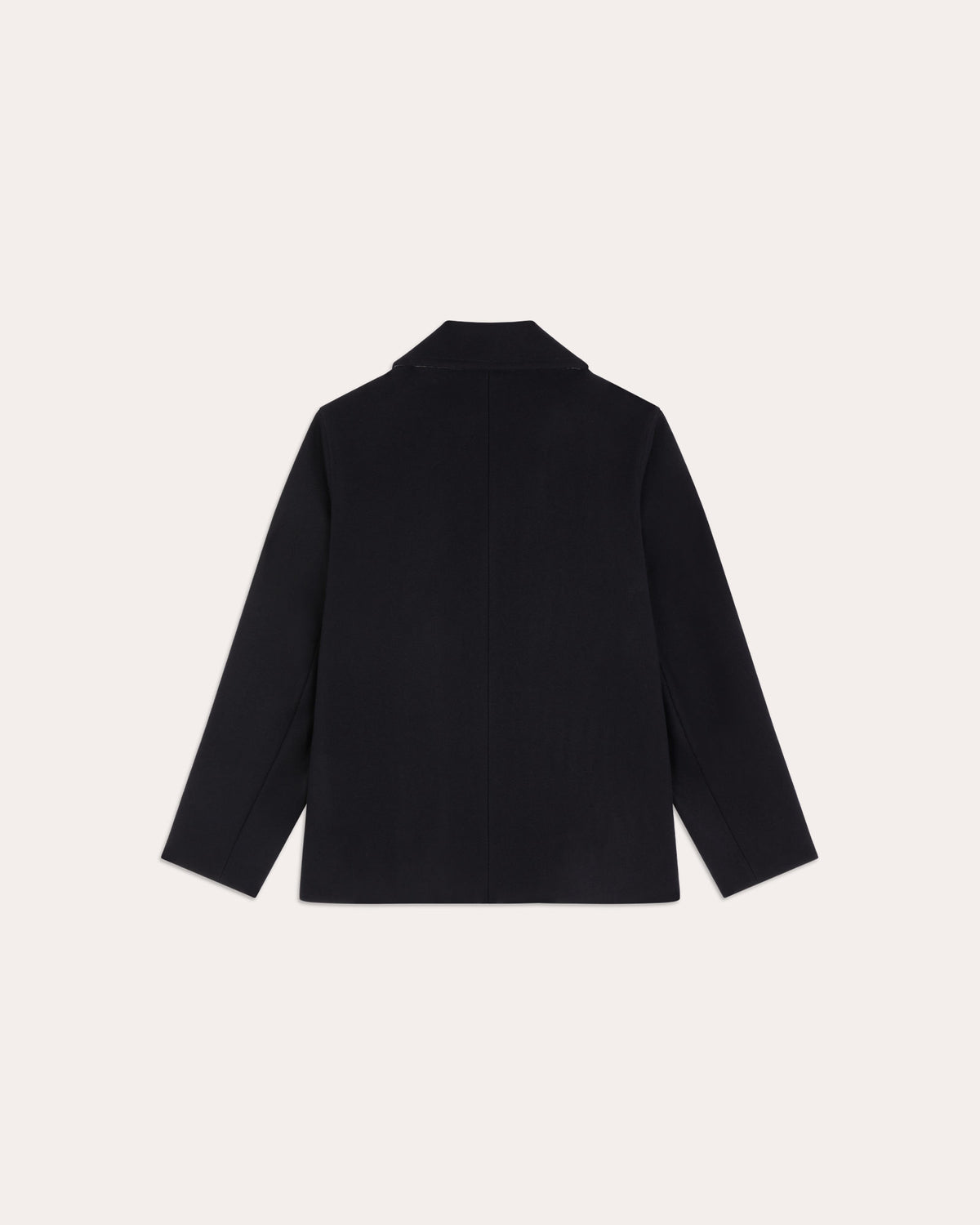 Navy wool peacoat