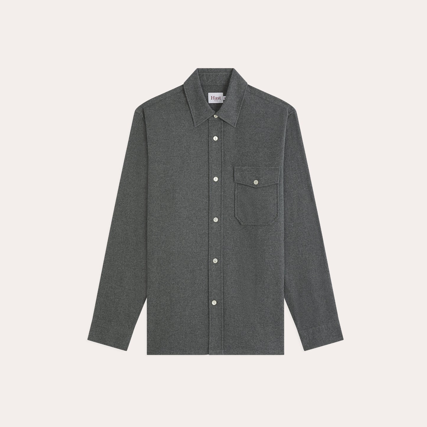 Grey flannel overshirt