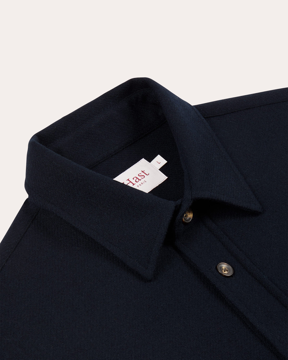 Overshirt aus Wolle Marineblau