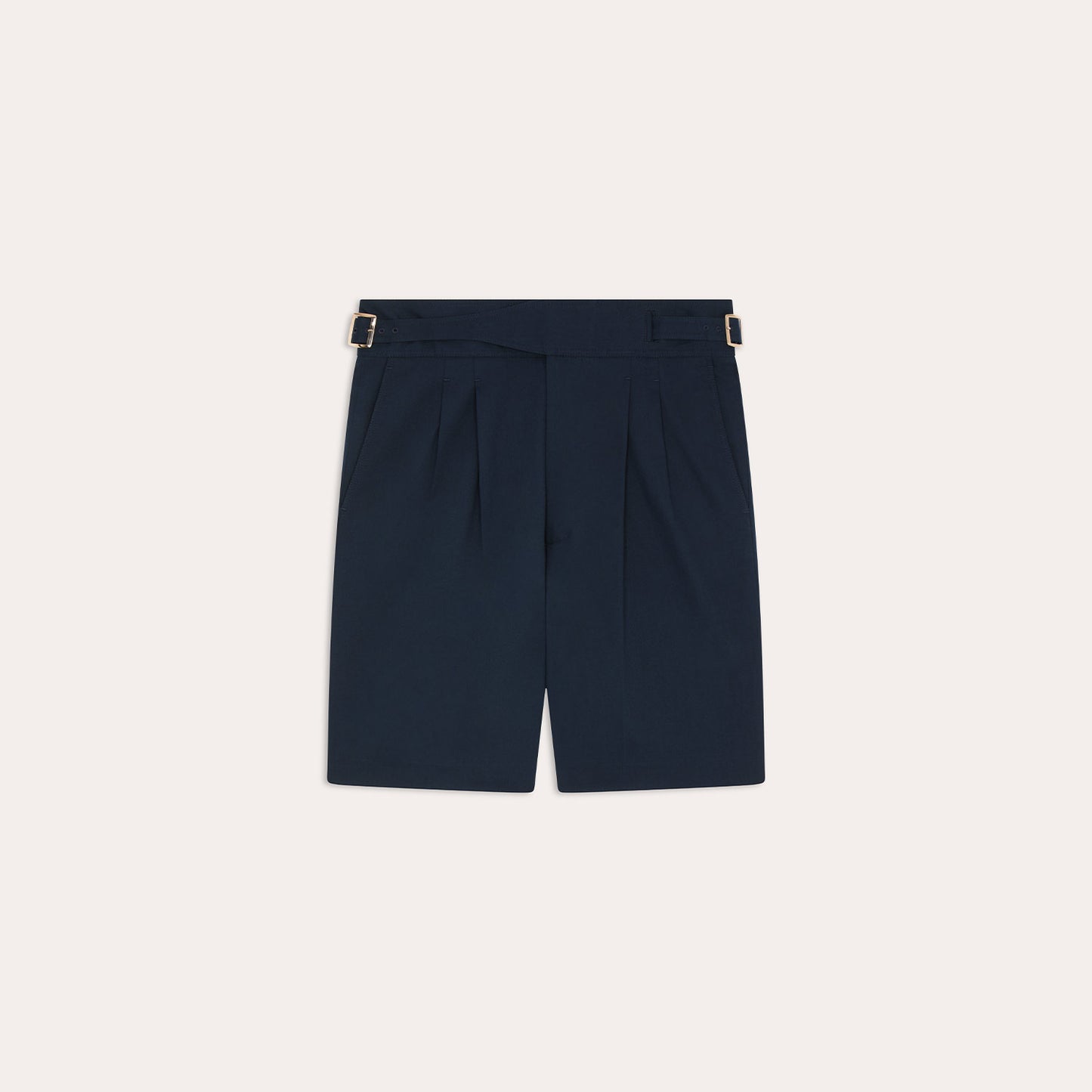 Navy cotton Gurkha shorts