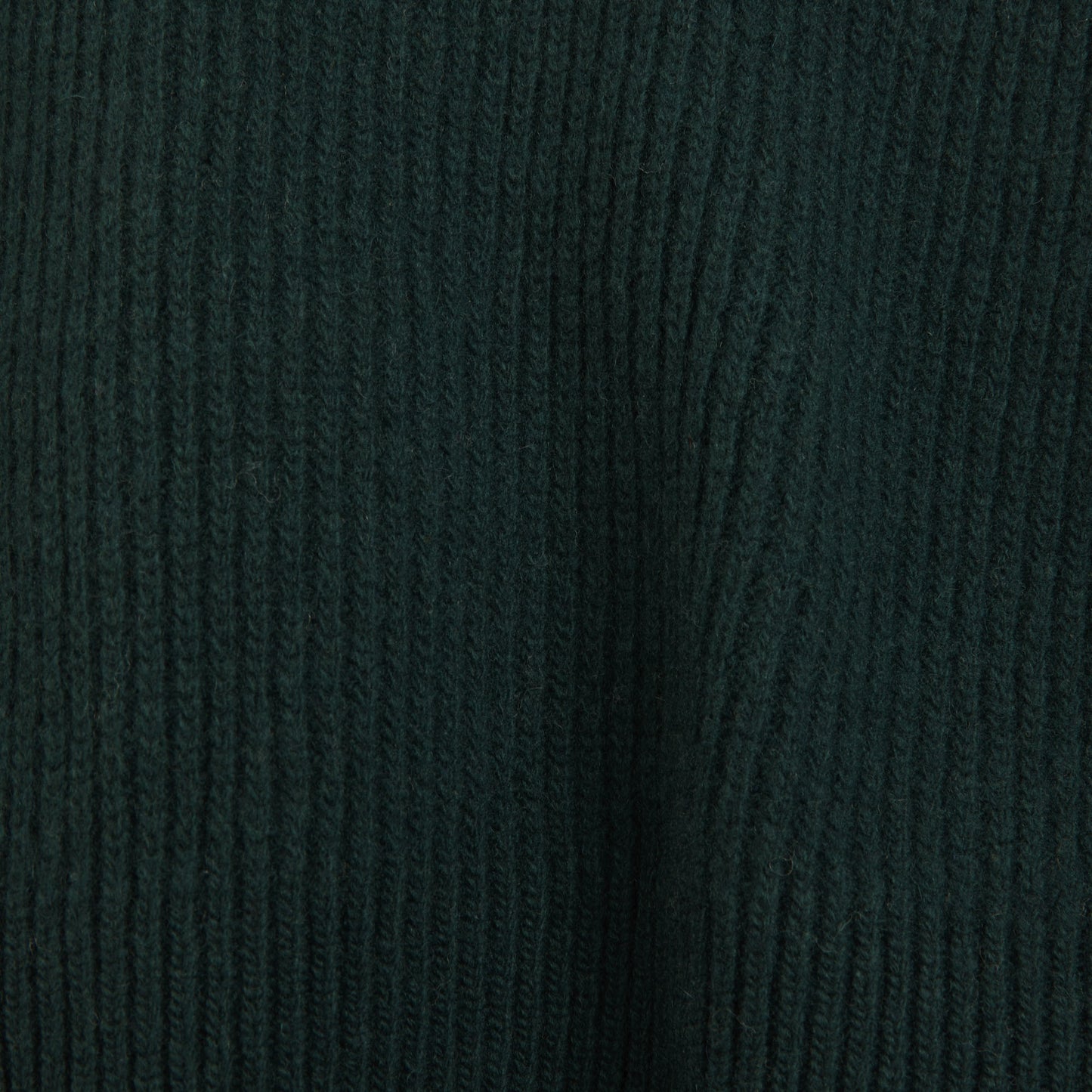 Pine green merino wool trucker sweater