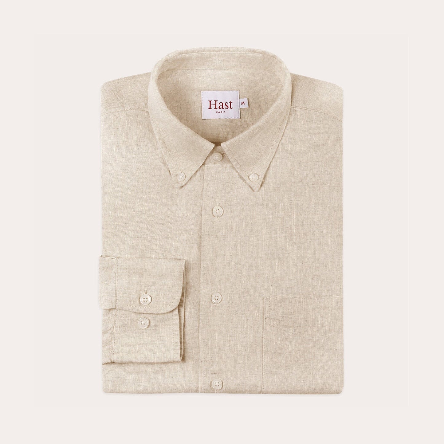 Chemise en lin écrue