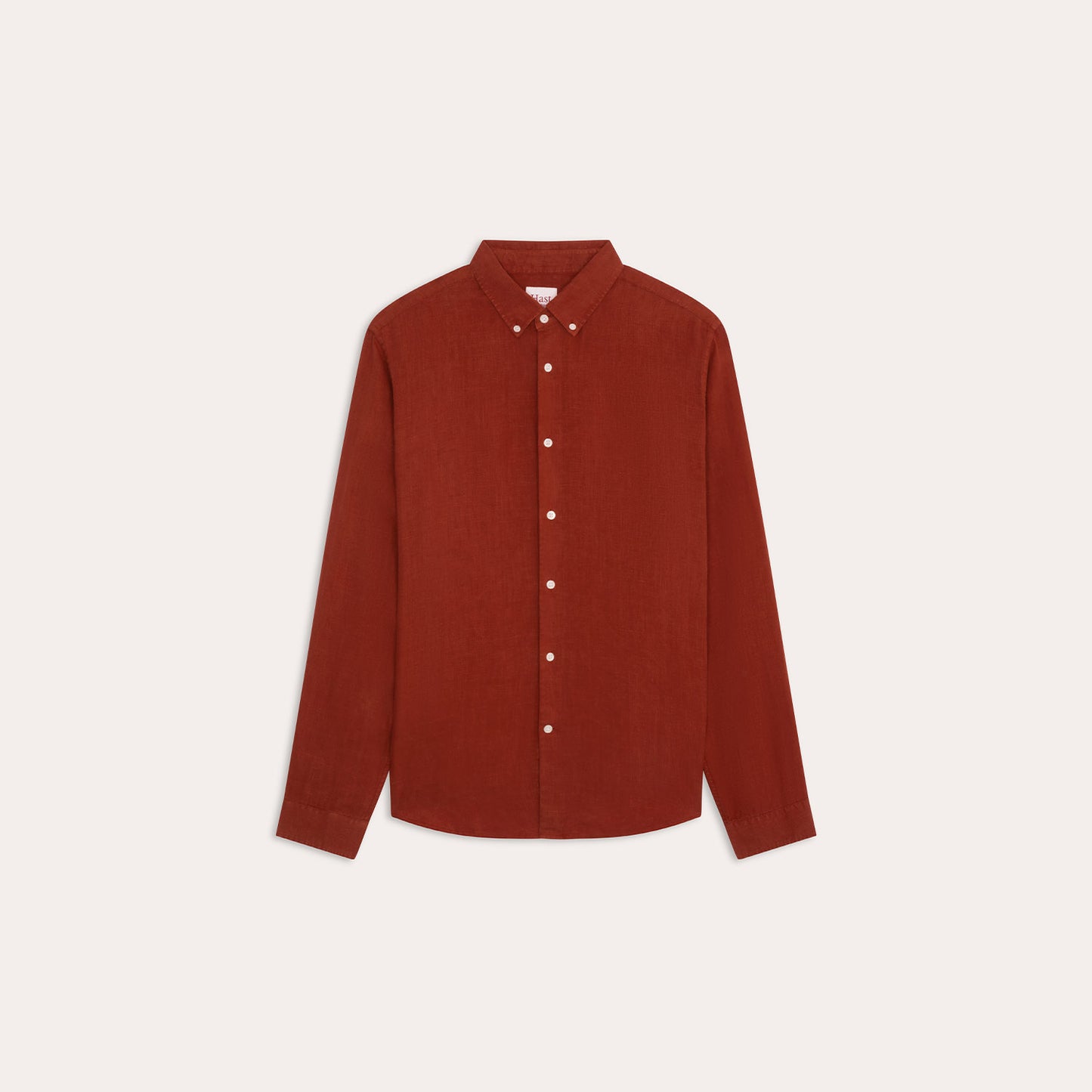 Carmine red linen shirt