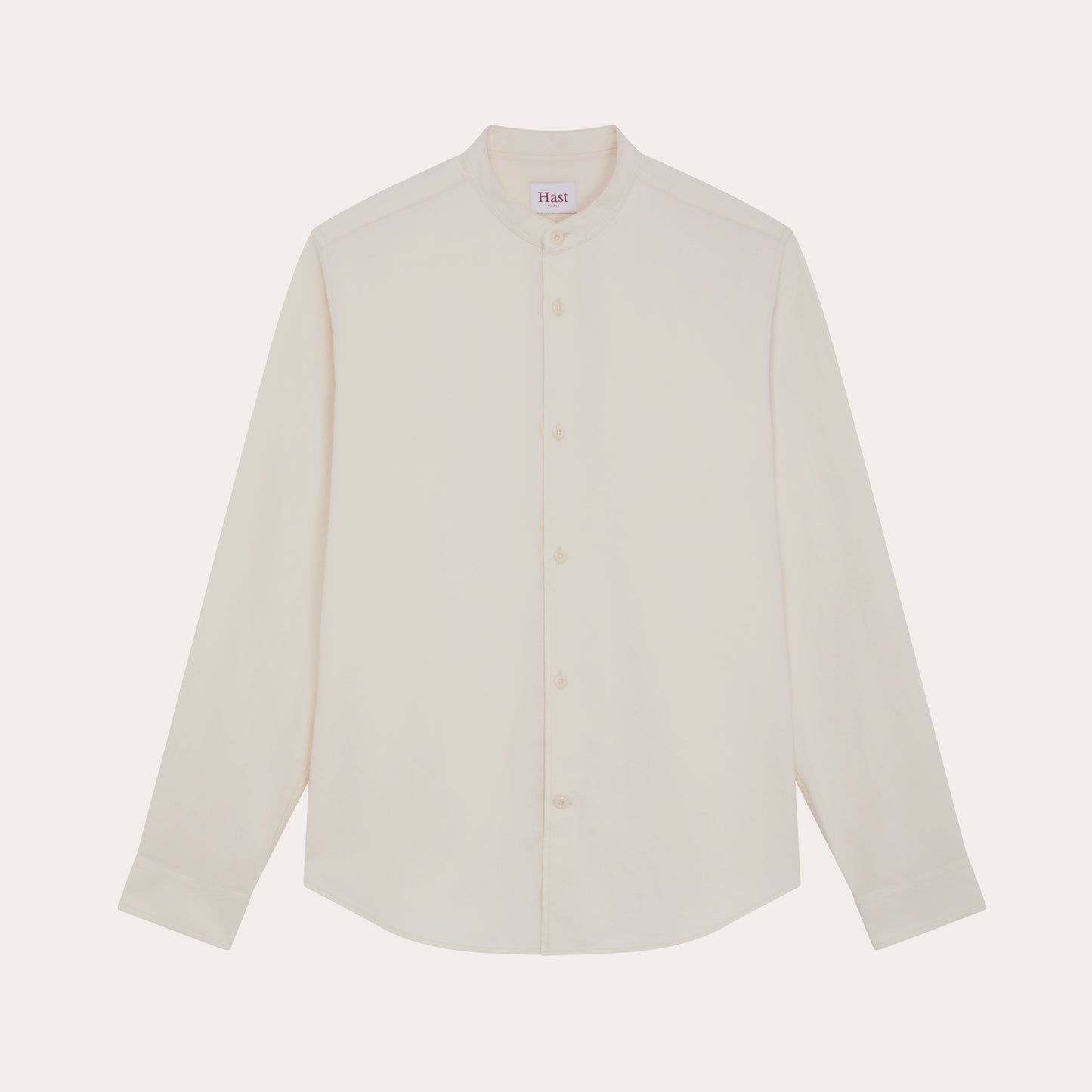 Chemise en flanelle de coton régénératif écrue à chevrons