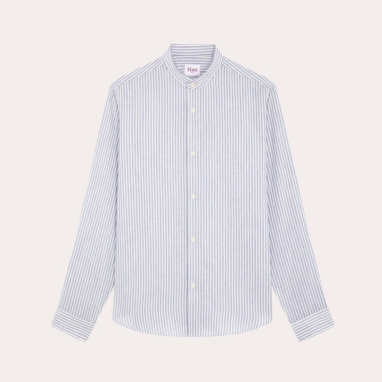 Chemise à rayures bleues et blanches