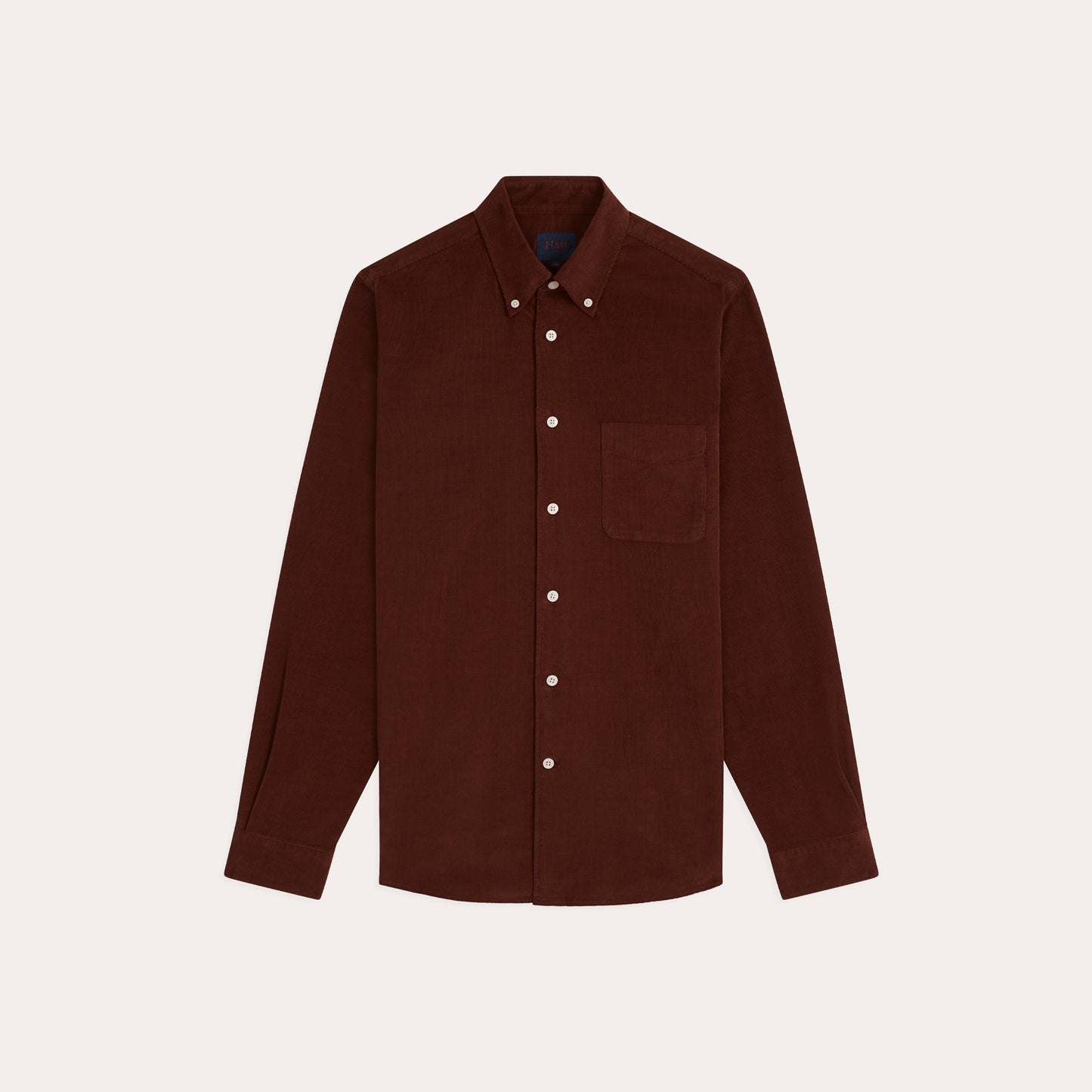 Chemise en velours bordeaux