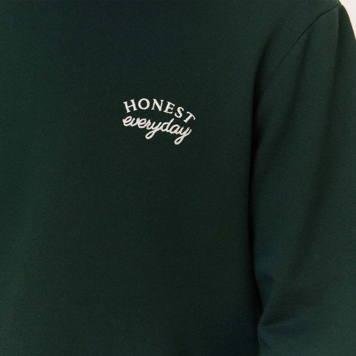 Sweatshirt coton biologique vert forêt