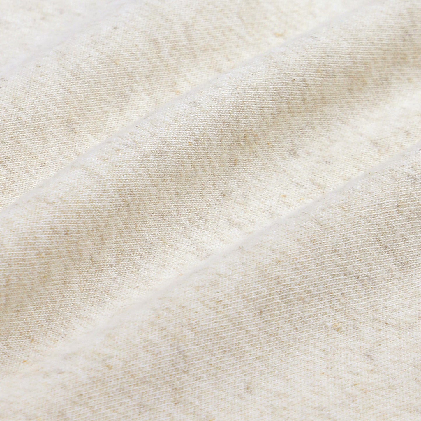 Sweatshirt in organic cotton and mottled ecru linen