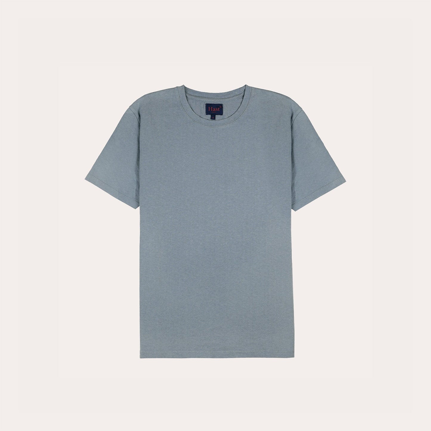 T-shirt en coton et lin bleu ciel
