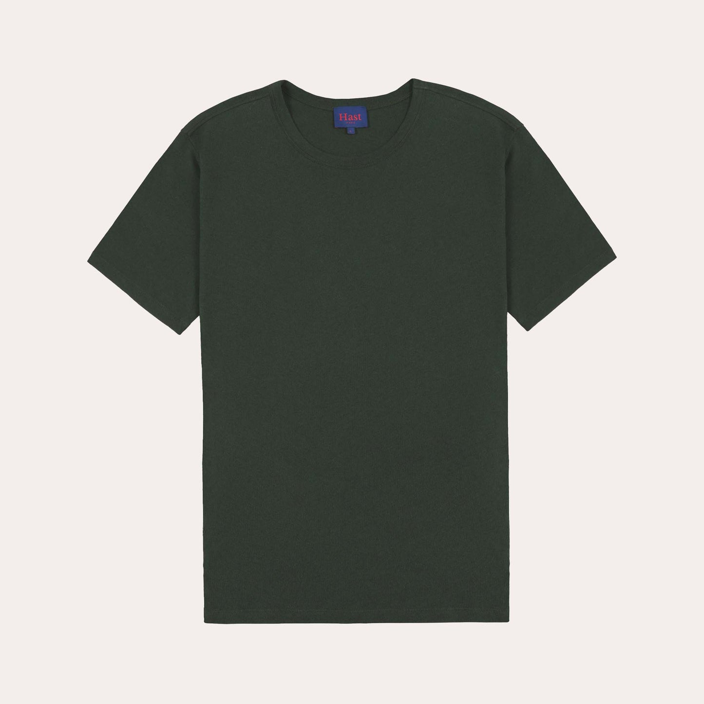 T-shirt en coton et lin vert