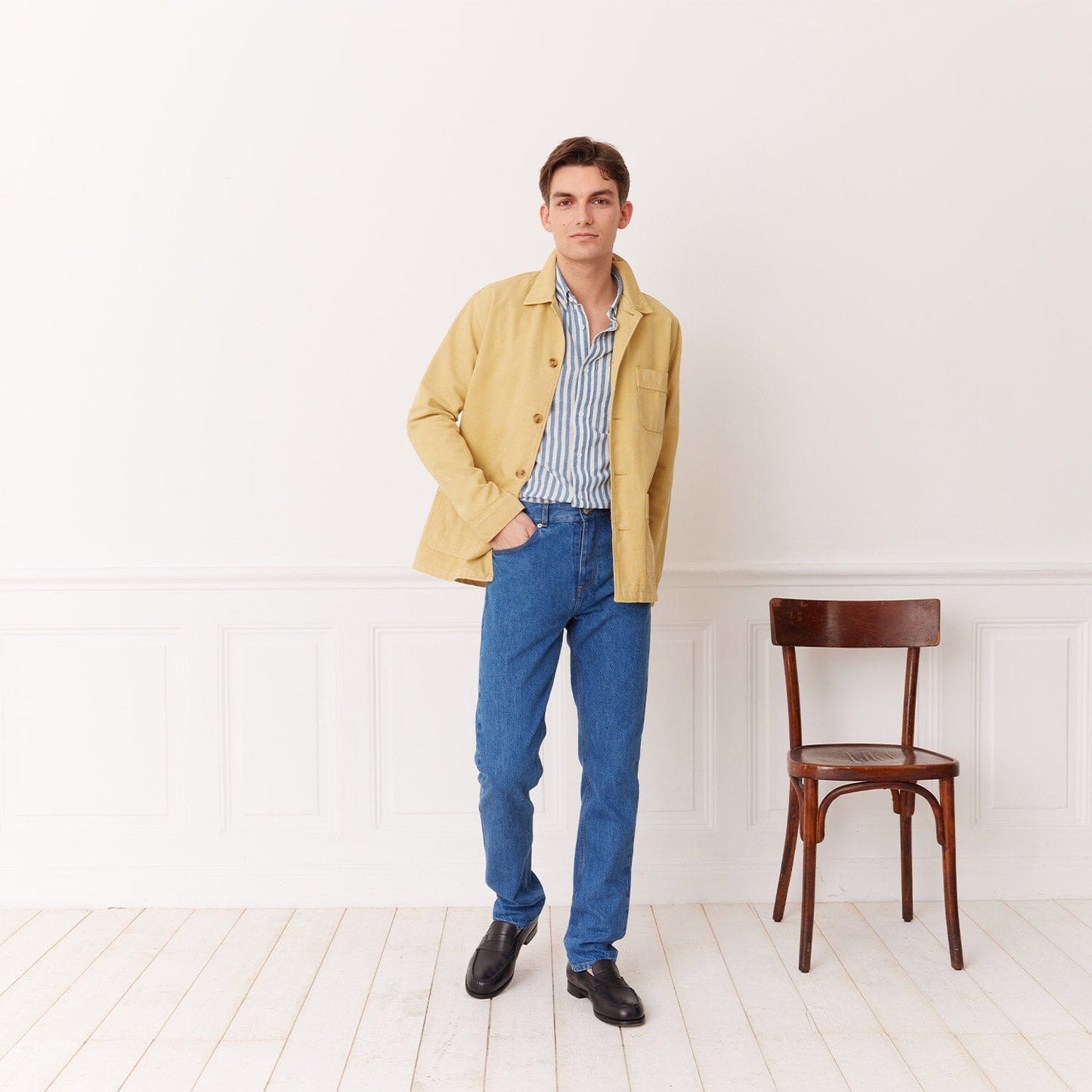 Veste de travail jaune