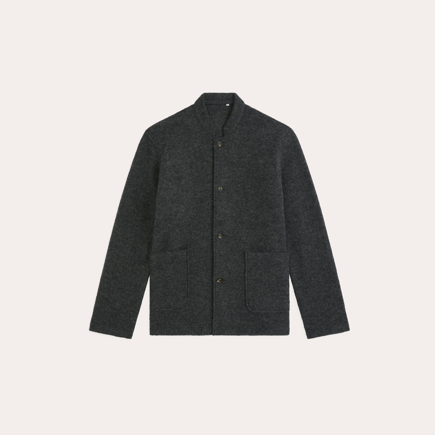 Grey boiled wool work jacket