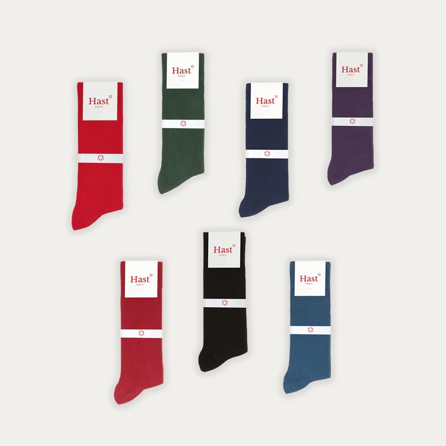 Coffret semainier de chaussettes de couleur