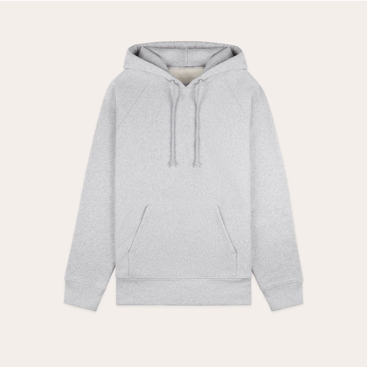 Hoodie en coton gris