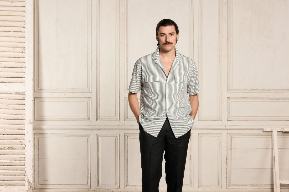 Chemise De Nuit Homme Longue Respirante - Manches Courtes, Tissu Doux Et Ample Pour Un Sommeil Confortable Printemps-Été