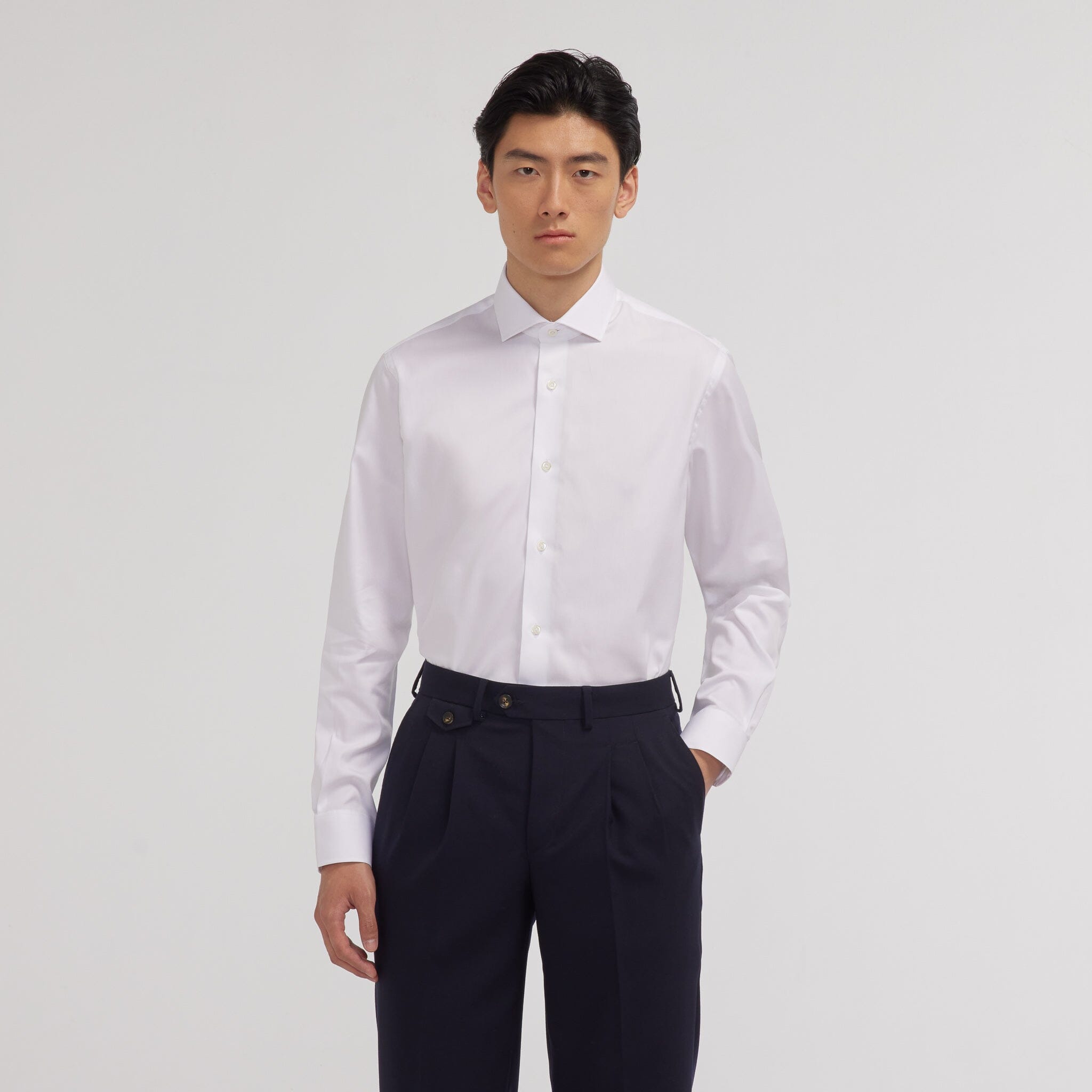 Chemise Voyage Blanche Homme Pinpoint Hast Hast Paris
