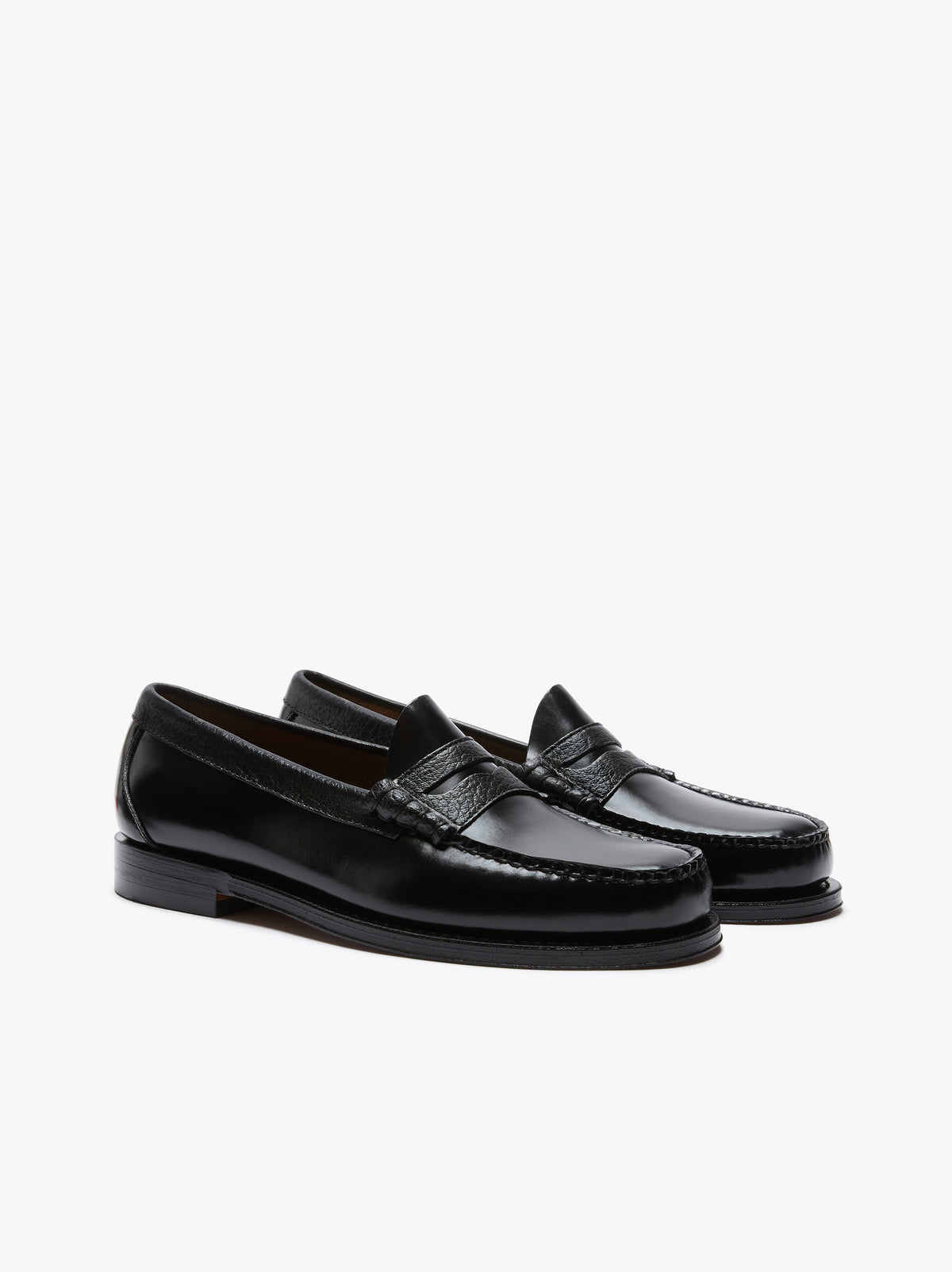 Weejuns Larson black leather loafers