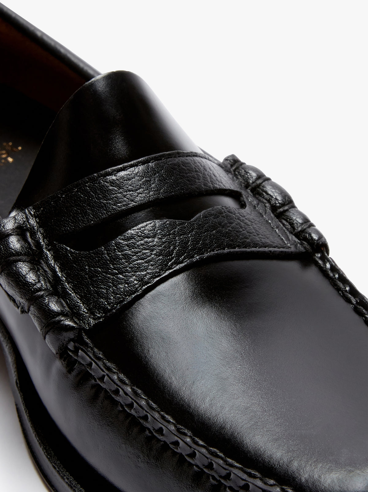 Weejuns Larson black leather loafers