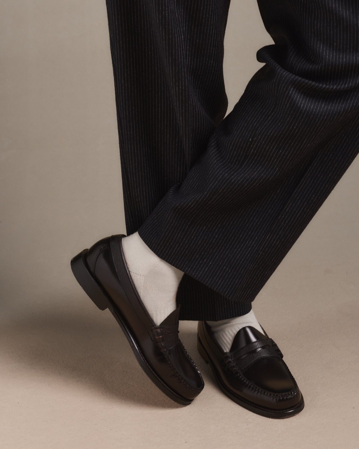Weejuns Larson chocolate brown leather loafers