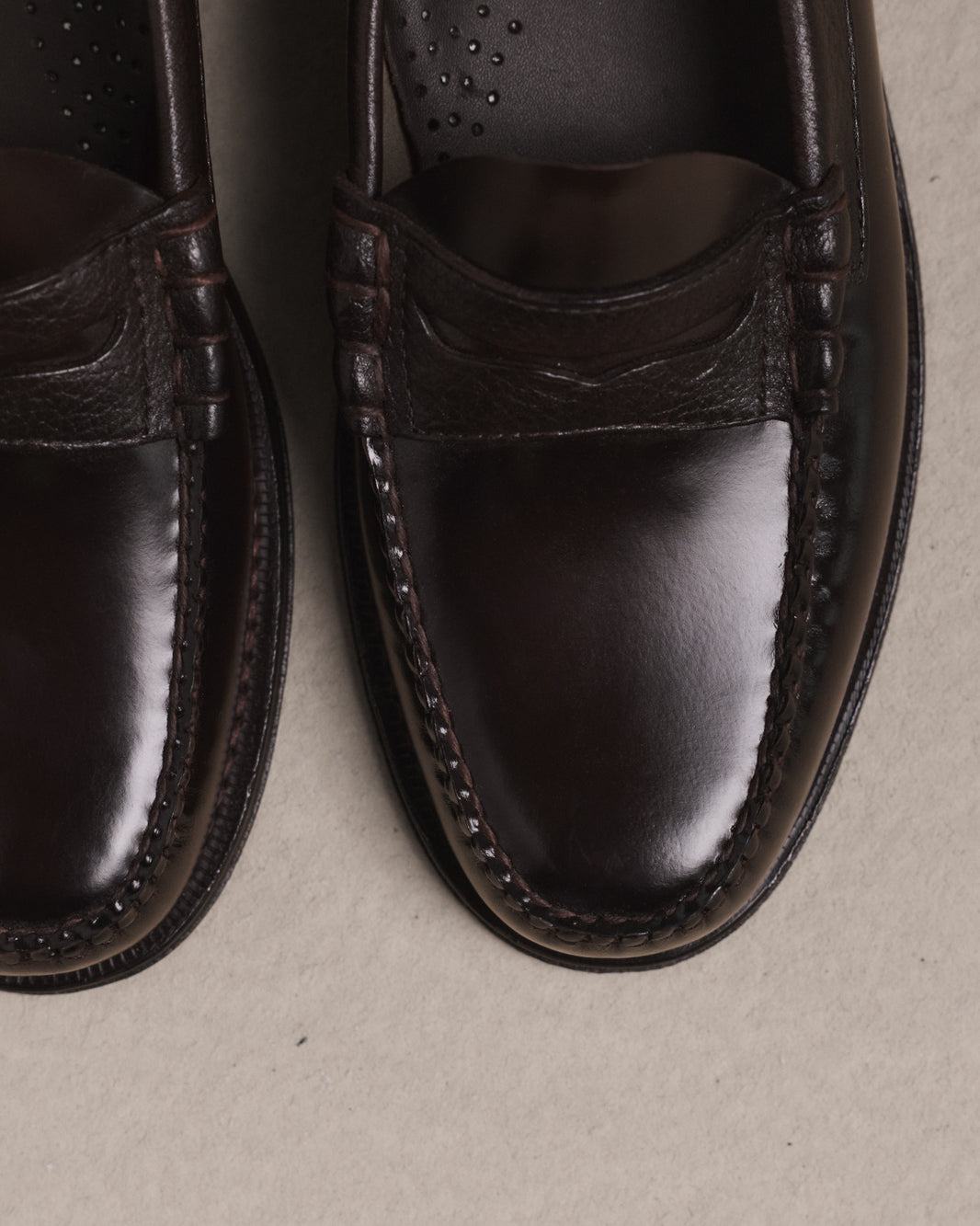 Weejuns Larson chocolate brown leather loafers