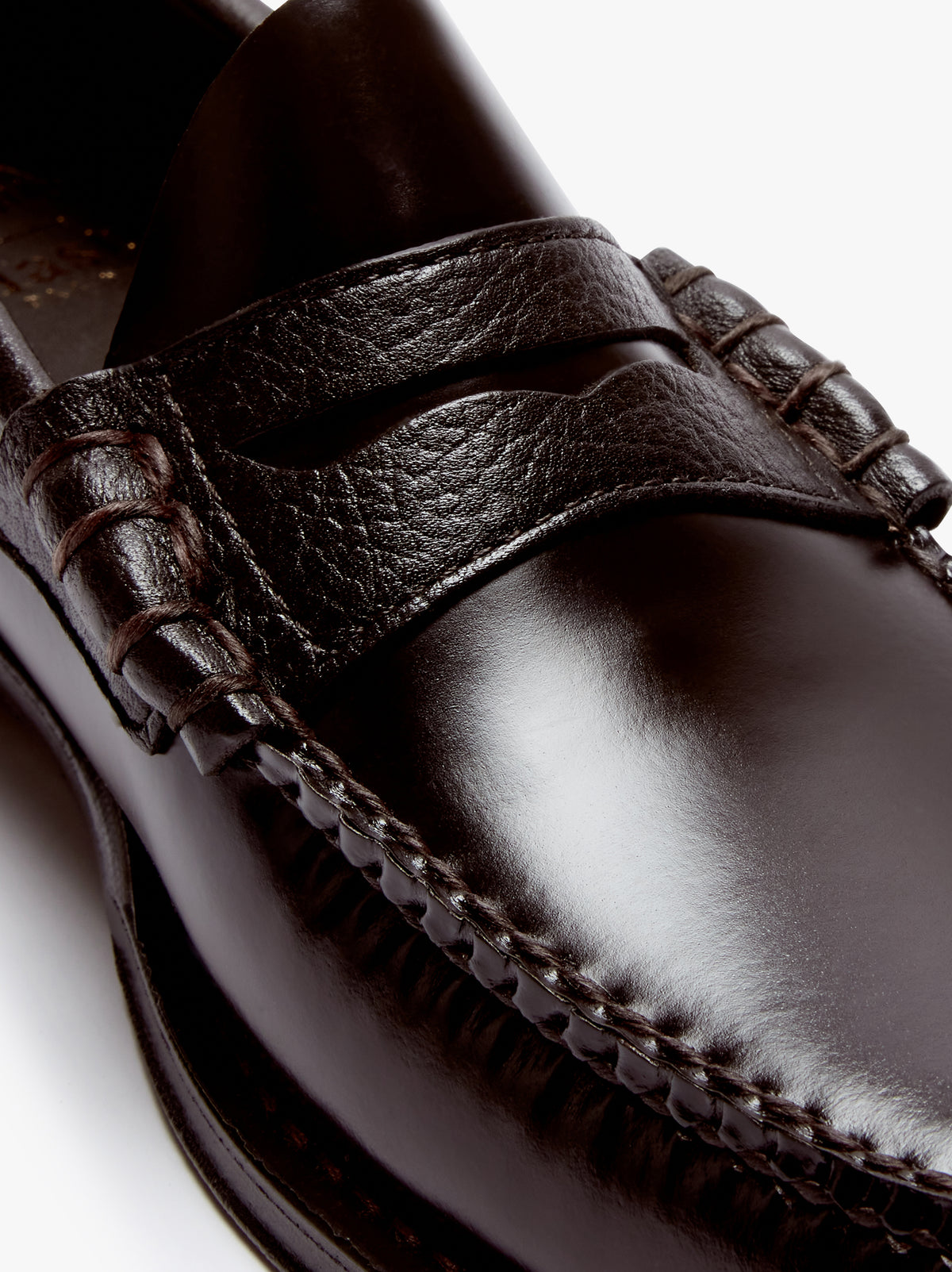 Weejuns Larson chocolate brown leather loafers