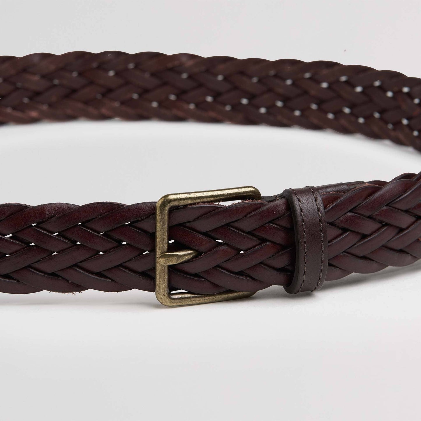 Ceinture pour enfant en cuir marron foncé Loann- Larg. 2,5 cm - Ma