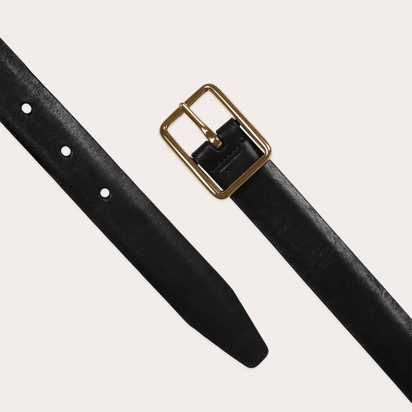 Reversible black and burgundy cowhide leather belt