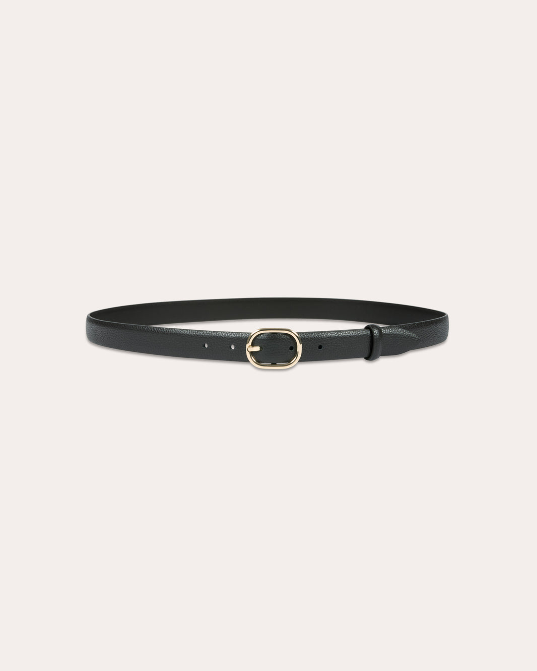 Ceinture en cuir grainé marron foncé