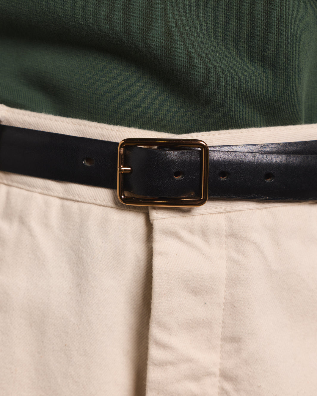 Ceinture réversible noire et bordeaux en cuir de vachette