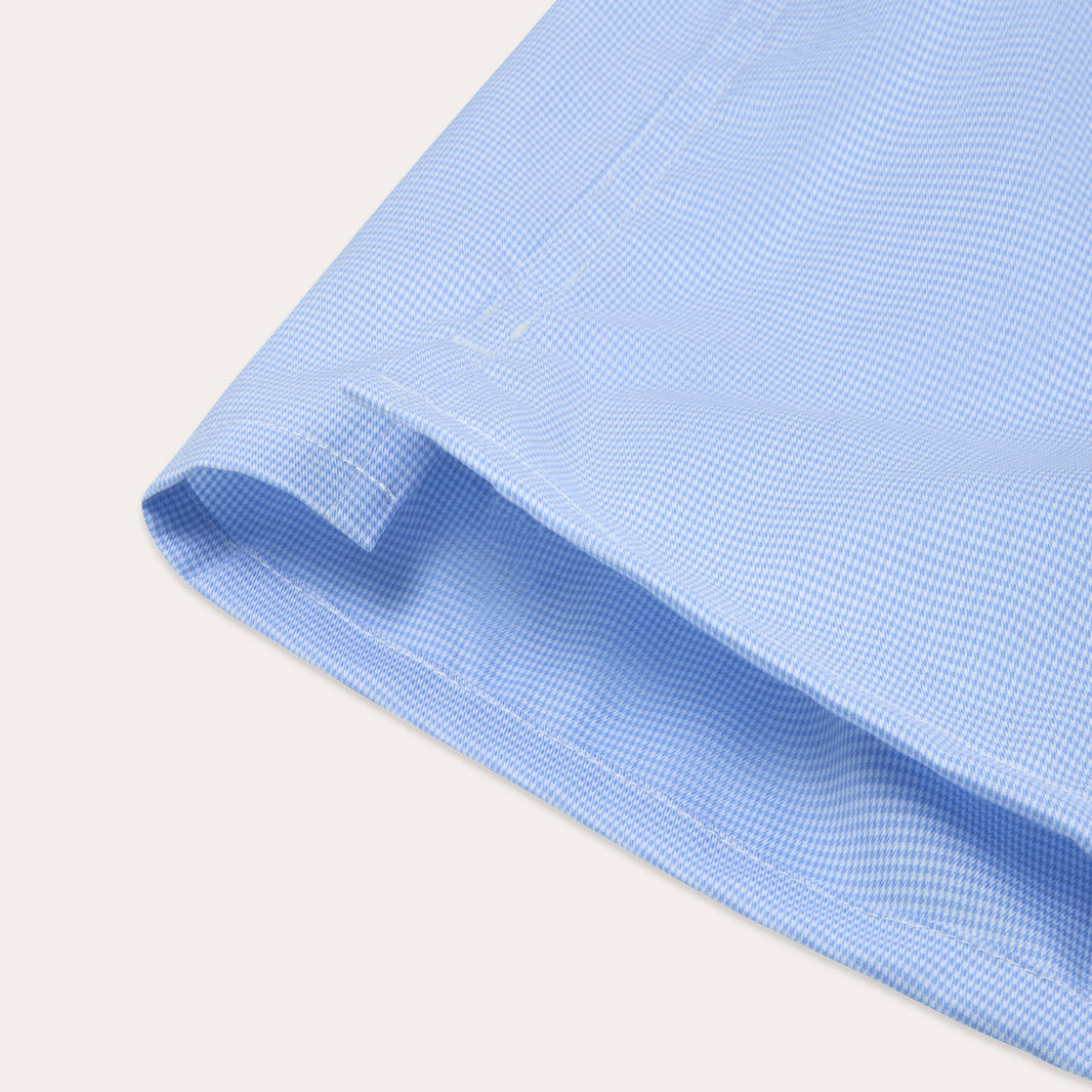 Caleçon en coton bleu à carreaux