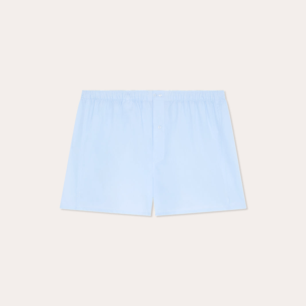 Caleçon en coton bleu ciel