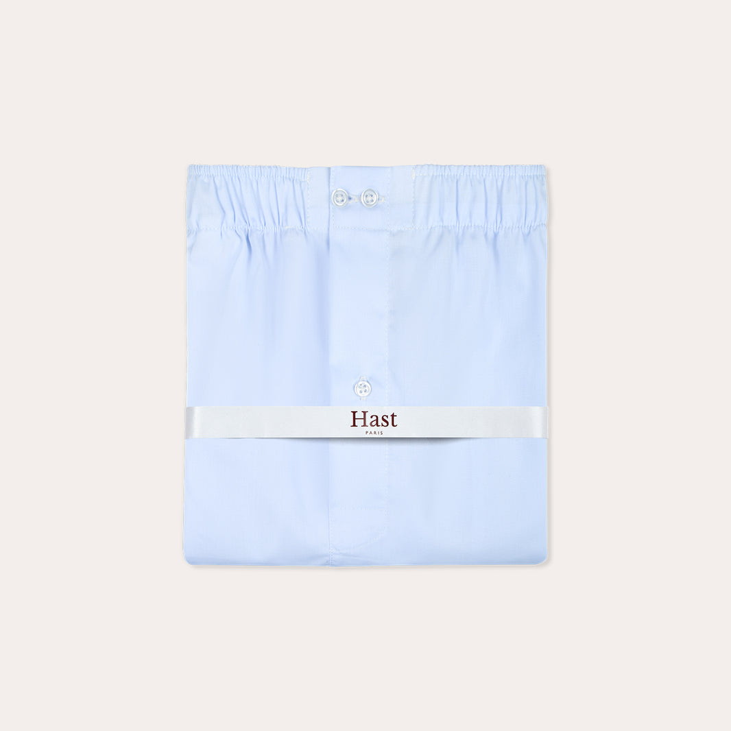Caleçon en coton bleu ciel
