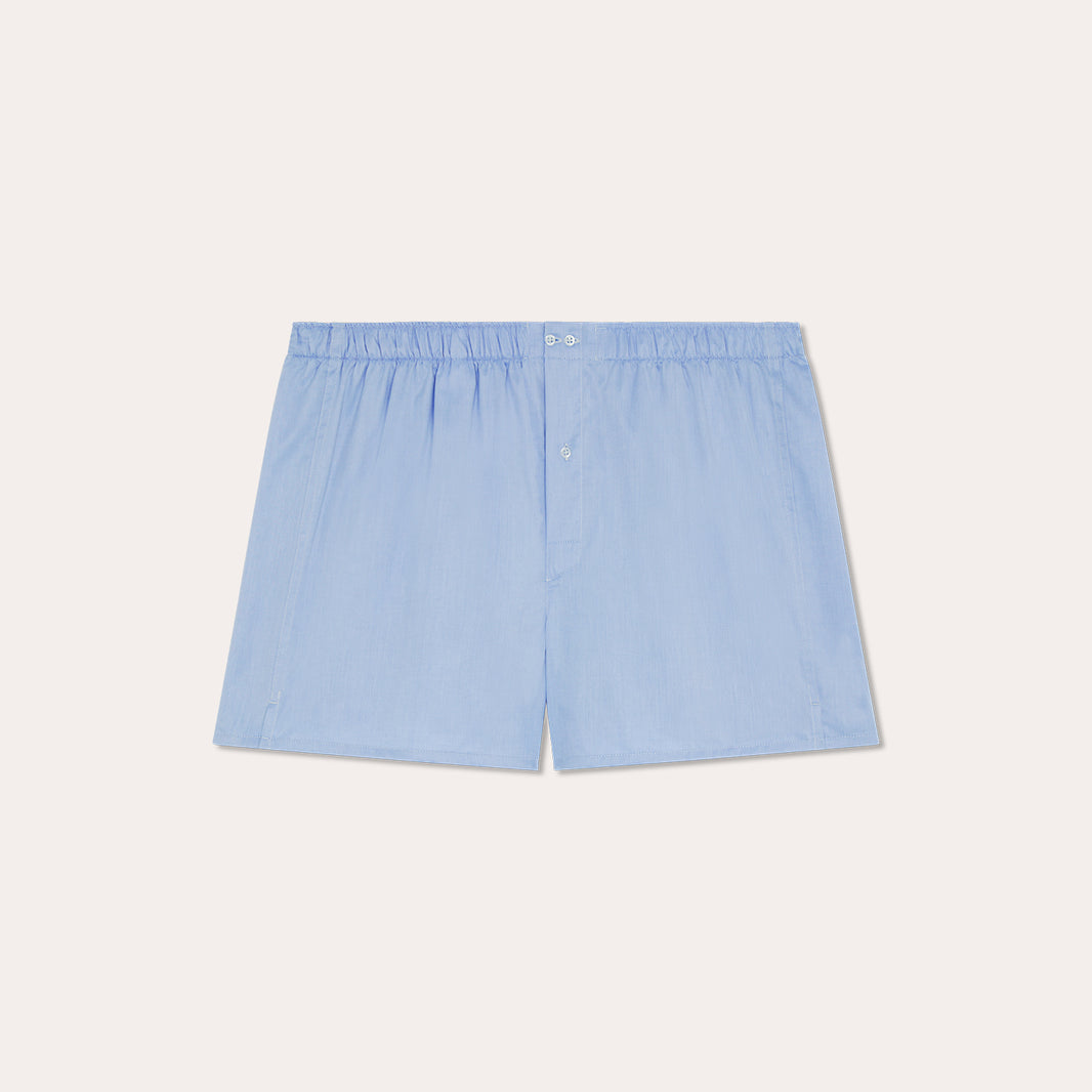 Caleçon en coton bleu