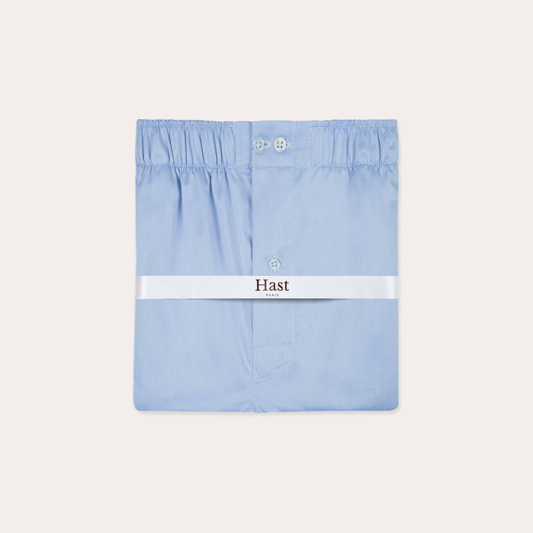 Caleçon en coton bleu