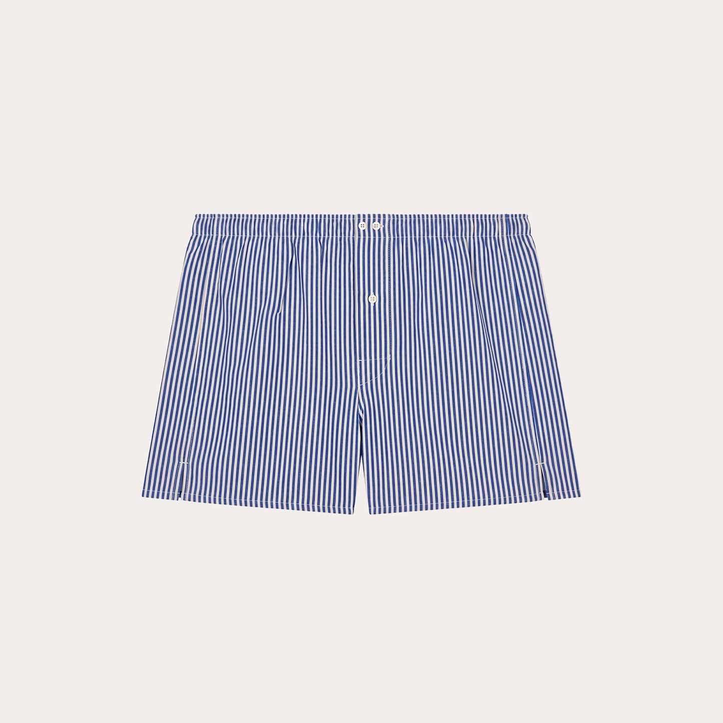 Navy striped cotton boxers